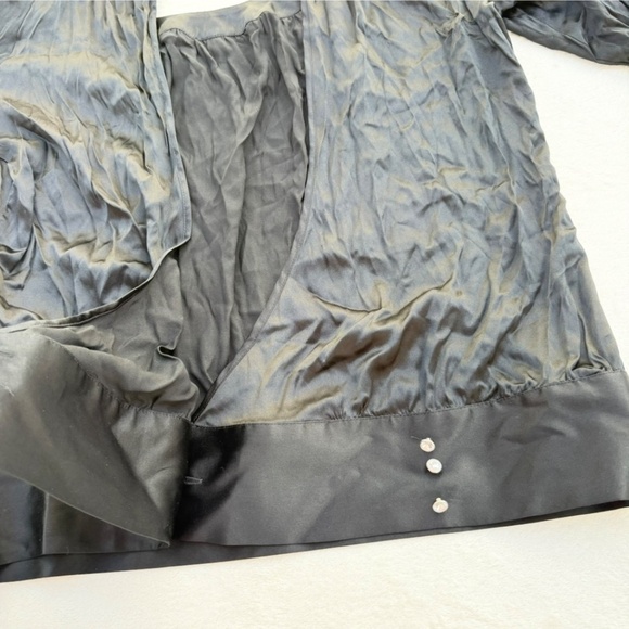 Y2K GUESS Authentic Brand Stretch Silk Blouse Sz Medium - Picture 8 of 14